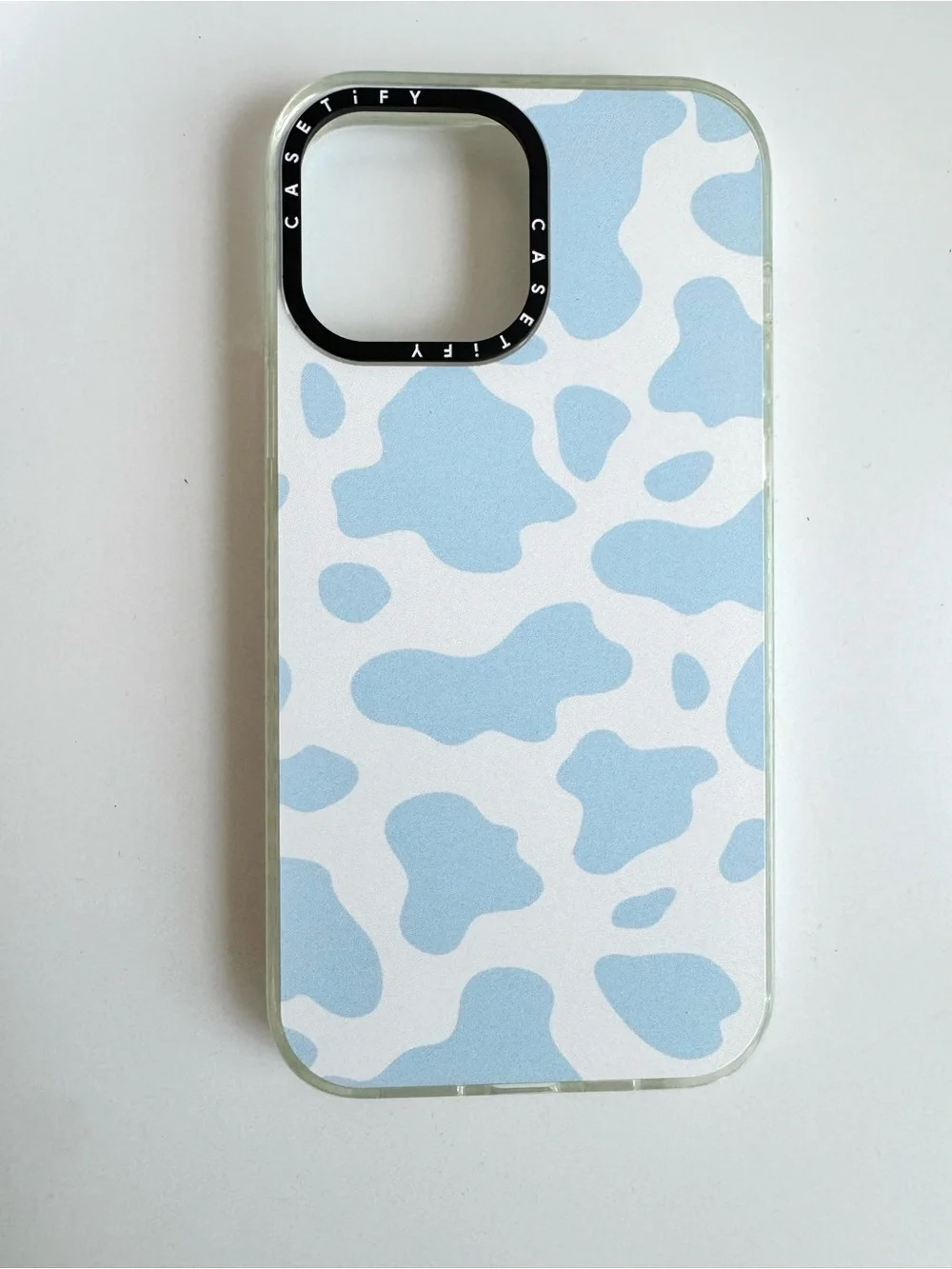 Casetify Blue Cow Print iPhone 15Pro MAX Case